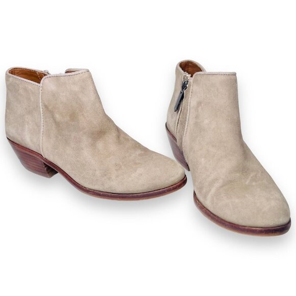 Sam Edelman Womens Petty Chelsea Suede Leather Ankle Bootie Boots 4 - Picture 1 of 12